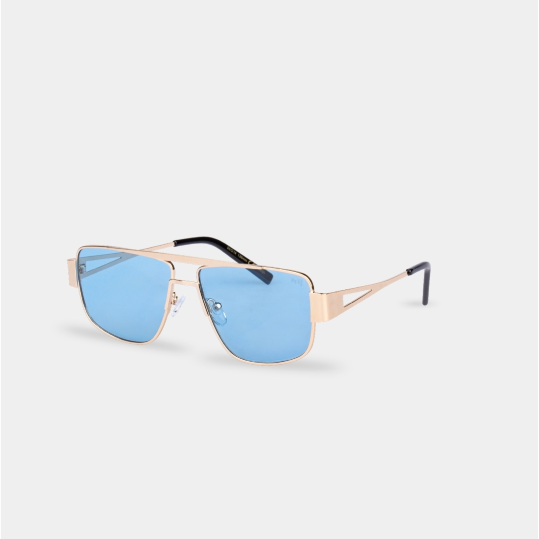 NOVA occhiali da sole metallo leggero design essenziale azzurro 4YOU.VISION