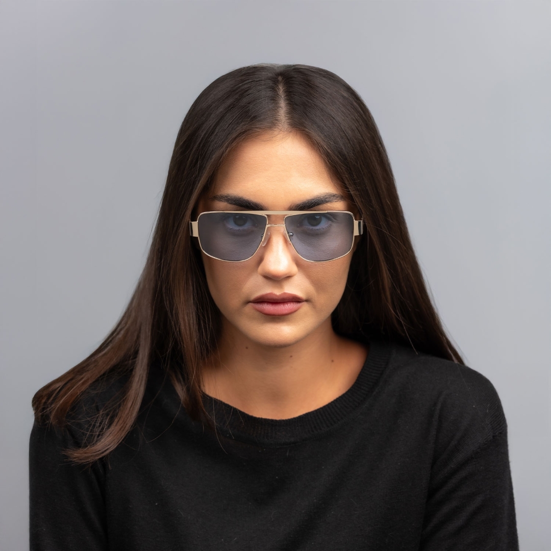 NOVA occhiali da sole metallo argento unisex brand italiano 4YOU.VISION